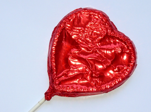 Heart With Cupid Lollipop