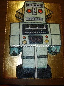 Cool Robot Birthday Cake