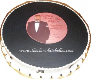 Personalized Record Birthday Cake