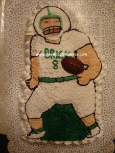 personalized football cake