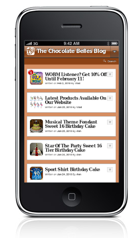 The Chocolate Belles on iPhone
