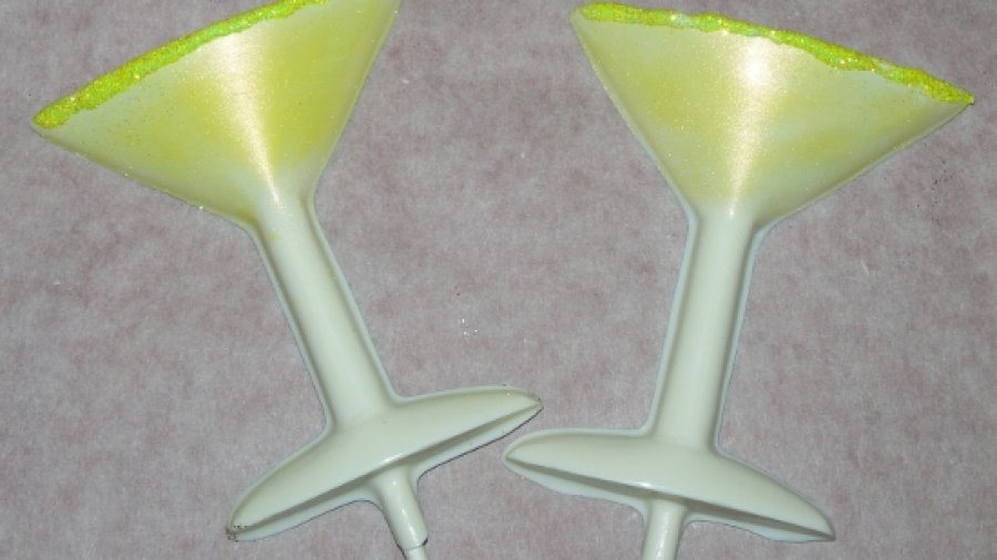 Martini Glass Lollipops