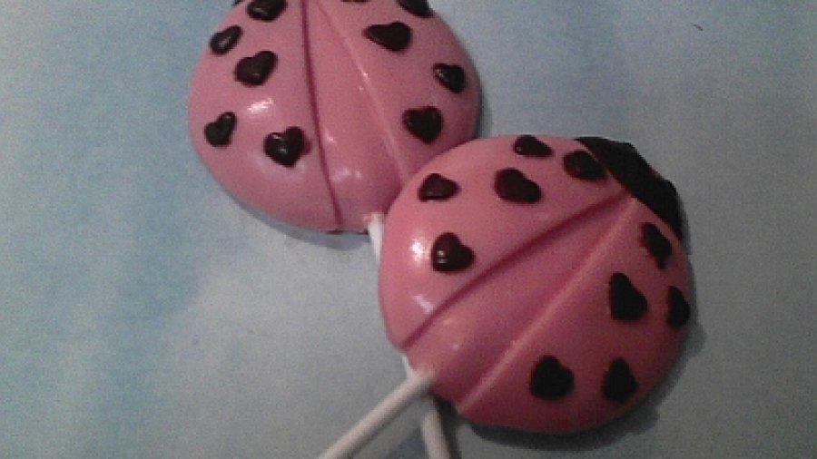 Ladybug Lollipops