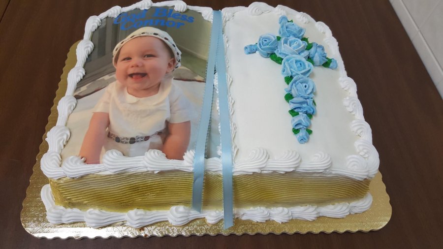 Bible Baptism Cake by The Chocolate Belles