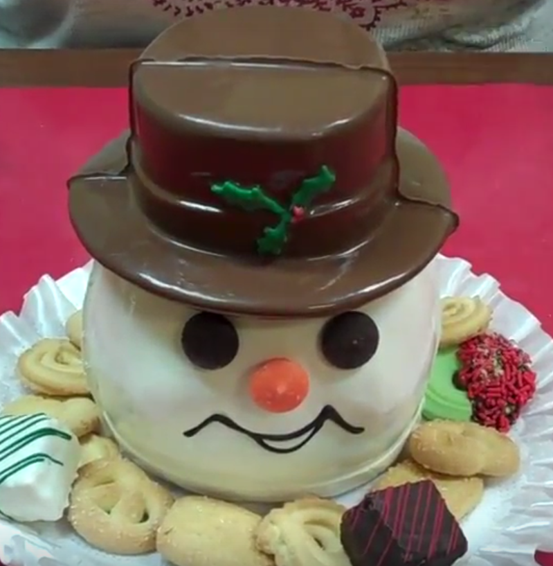 Snowman Cookie Jar Centerpiece