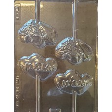 Mr. and Mrs. Tux and Dress Lollipop Mold