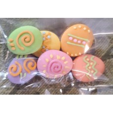 Assorted 1" Royal Icing Easter Eggs