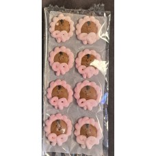 Royal Icing African American Baby Girl Faces