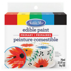 Satin Ice Edible Paint Primary Colors