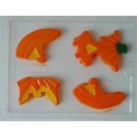 4 Piece Pumpkin Puzzle Mold for Chocolate