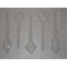 Assorted Jewish Hanukkah Lollipop Chocolate Mold