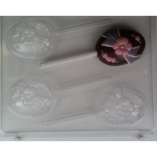 Beautiful Easter Egg With Flower Lollipop Chocolate Mold