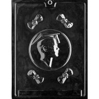 Boy Graduate Plaque Chocolate Candy Mold With Diplomas
