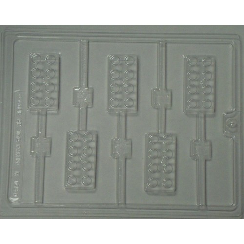 Mold for making solid plastic bricks