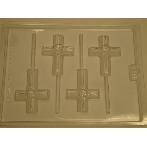 Candy Molds - Cross with Flower