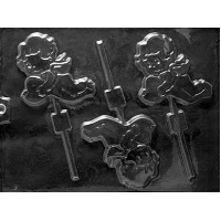 Flying Cupid With Heart Lollipop Mold