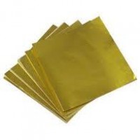 Gold 6" x 6" Candy Foils