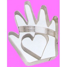 Hand With Heart Cookie Cutter Set