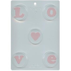 L O V E  Sandwich Cookie Mold With Heart