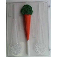 Large Easter Bunny  Carrot Lollipop Mold
