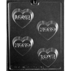 Love and XOXO Heart Cookie Mold
