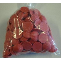 Merckens® Compound Chocolate Wafers Red - 1lb