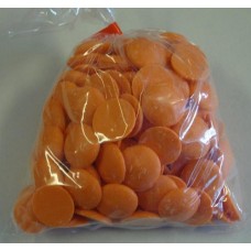 Merckens® Orange Compound Chocolate Wafers - 1 lb.