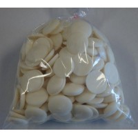 Merckens® White Compound Chocolate Wafers  - 1 lb