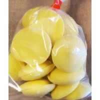 Merckens® Yellow Compound Chocolate Wafers - 2 Oz.