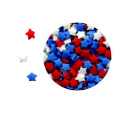 Mini Red, White, and Blue Confetti Stars