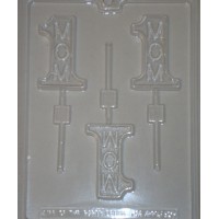 Number 1 MOM Chocolate Lollipop Candy Mold