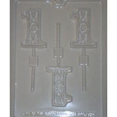 Number 1 MOM Chocolate Lollipop Candy Mold