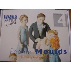 PME People Fondant & Gumpaste Molds (Moulds) Set of 4