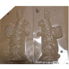 Hollow 3D Bunny With Basket Mold