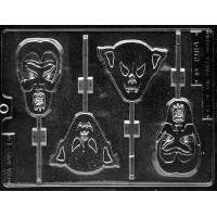 Scary Assorted Ghoul Lollipop Mold