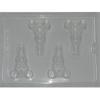 Sitting Easter Bunny With a Bow-Tie Mold