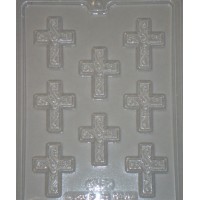 Small Cross With Scrolls Mold