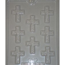 Small Cross With Scrolls Mold