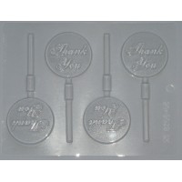 Thank You Lollipop Mold For Chocolate